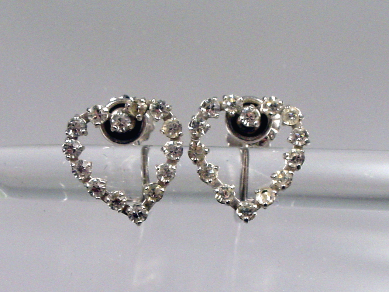 Open Heart Design Earrings by Krementz