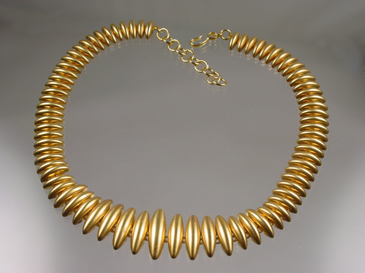 YSL Vintage White Cabochon Brushed Gold Plaque Multistrand Necklace –  Amarcord Vintage Fashion