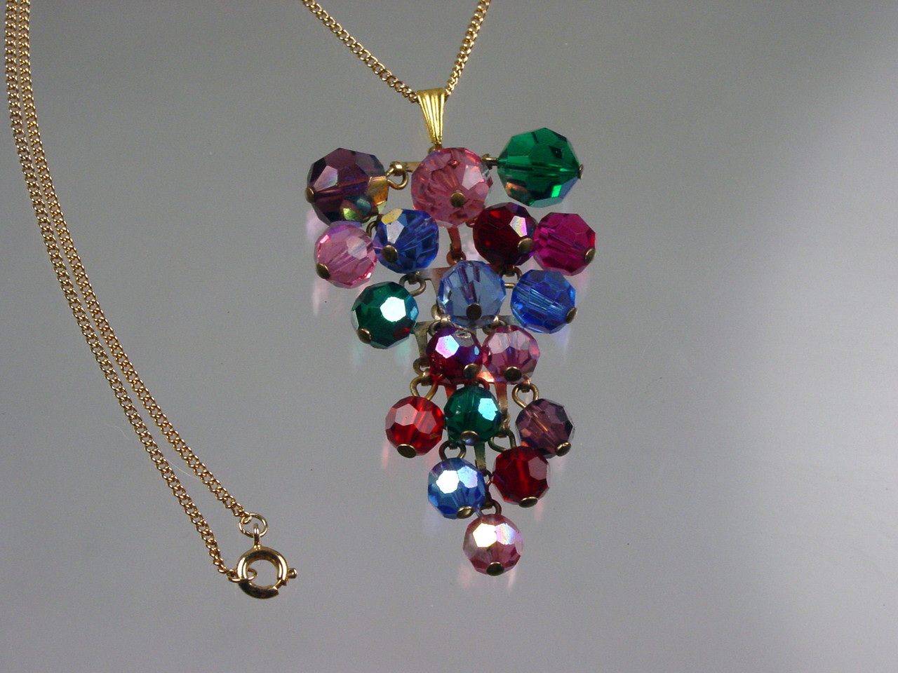 1960's Crystal Cascade Necklace