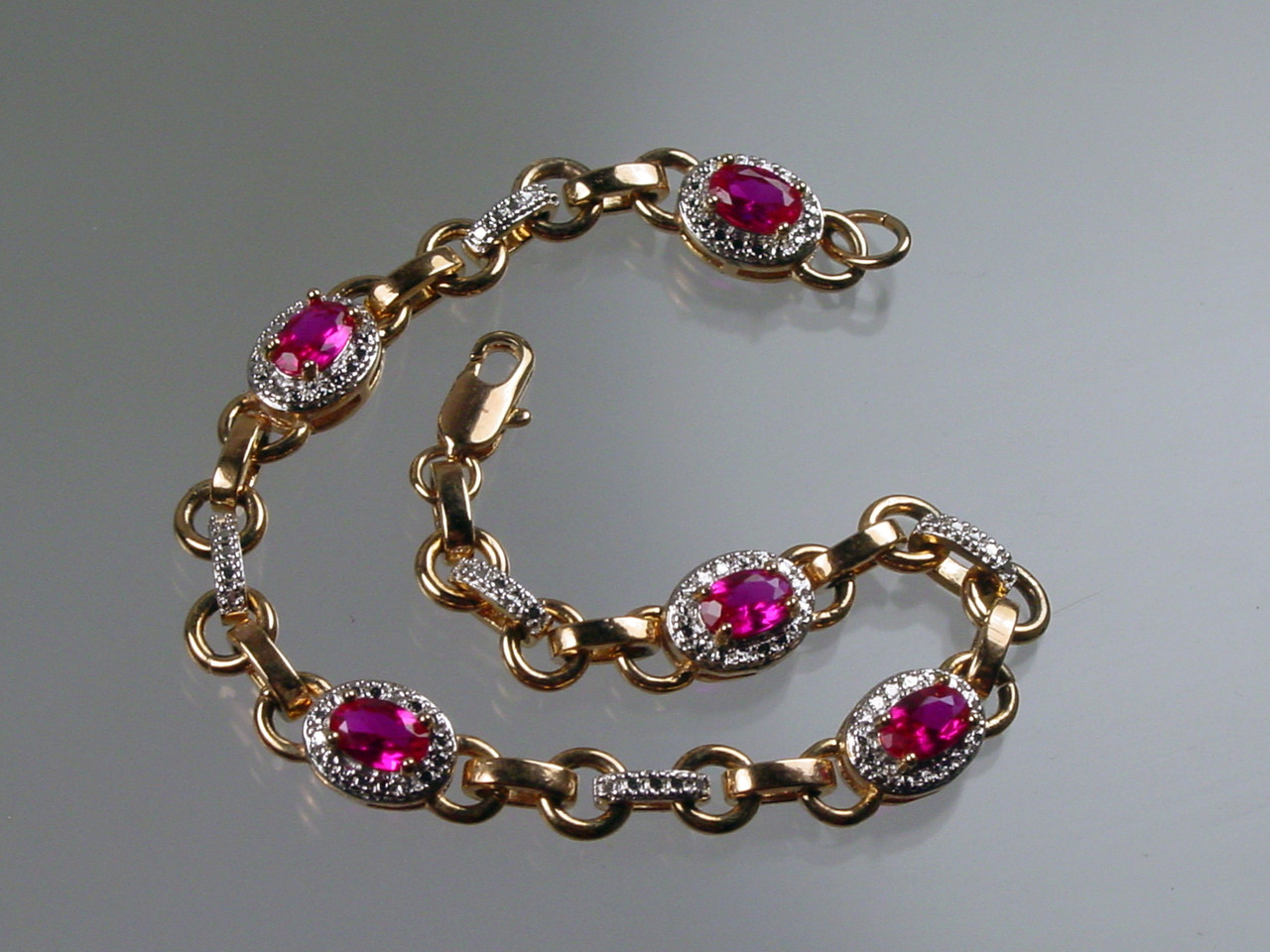 Elsa Peretti® Color by the Yard Bracelet in Yellow Gold with Rubies |  Tiffany & Co.