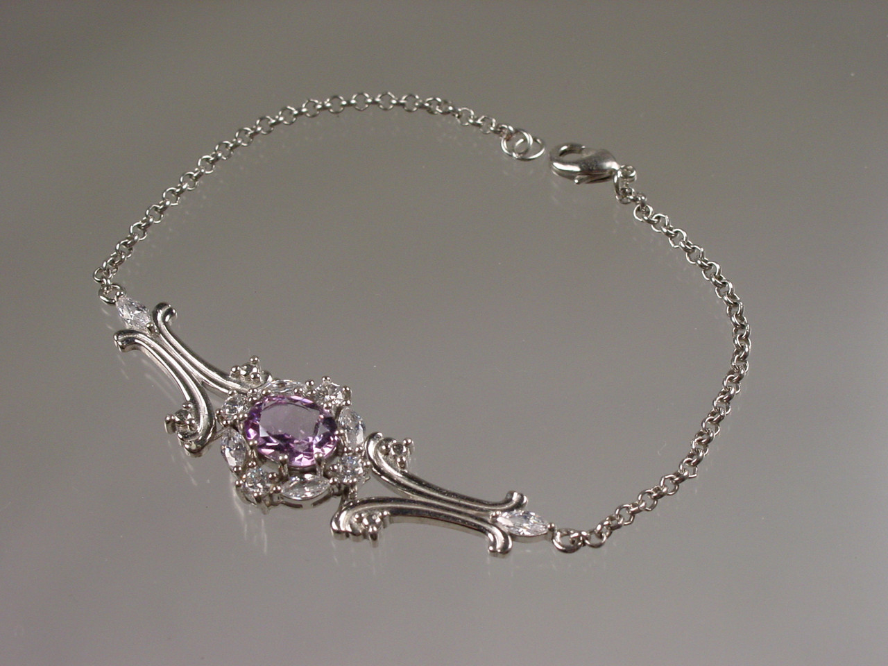 Lab Created Amethyst Bracelet