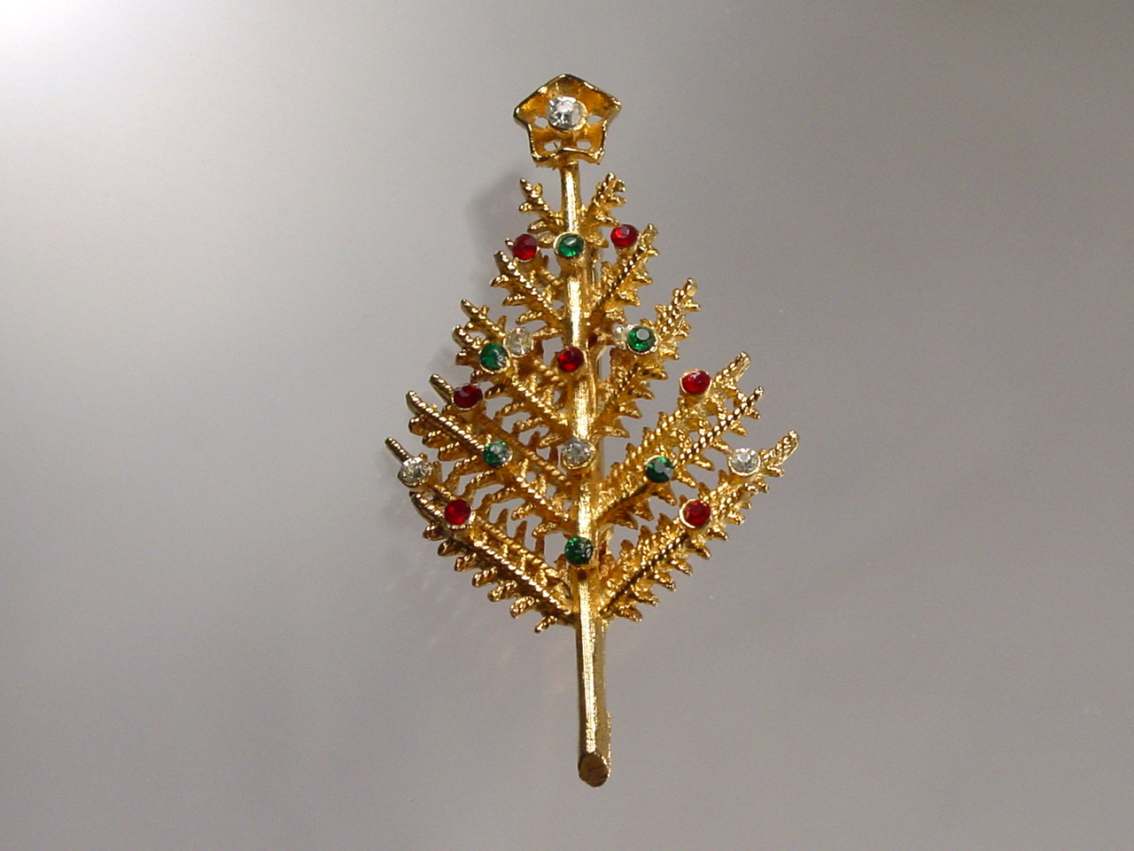 Vintage Christmas Tree Brooch