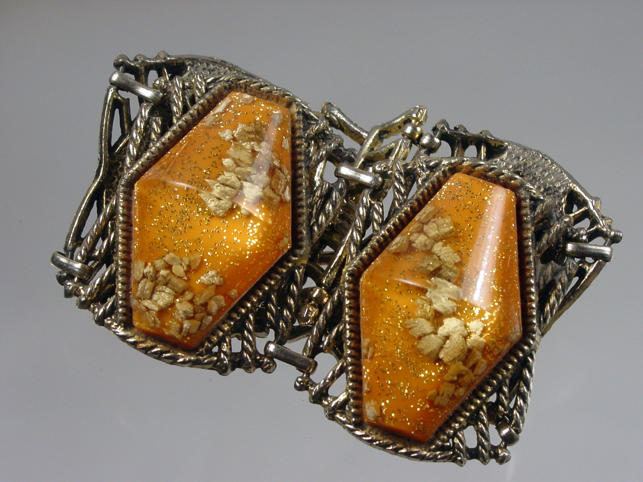 Vintage Lucite Confetti Bracelet