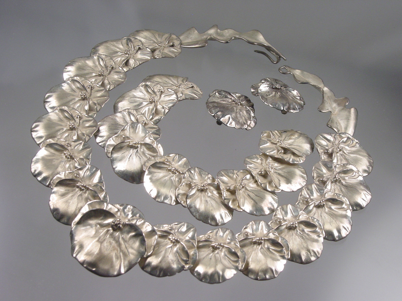 Vintage J Gabriel Sterling Silver Jewelry Set