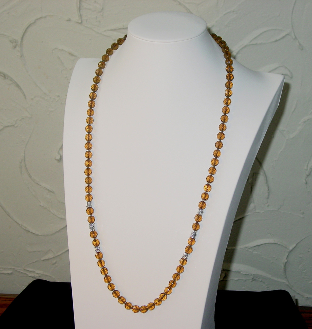 Miriam Haskell Crystal Bead Necklace