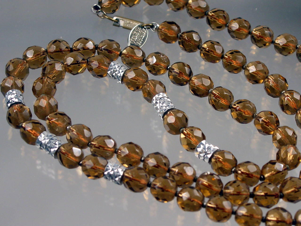 Miriam Haskell Crystal Bead Necklace