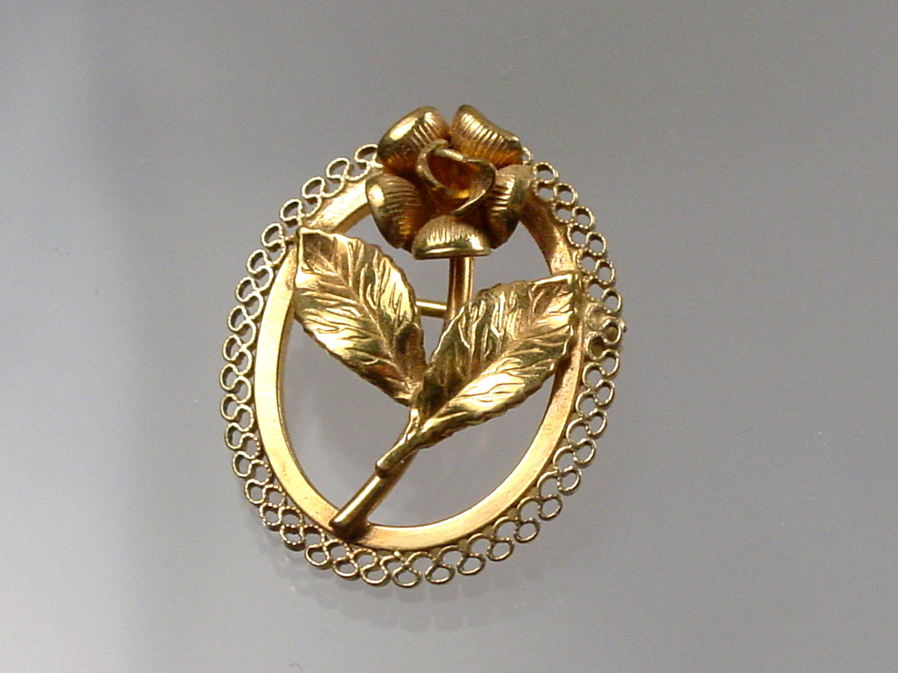 Danecraft Gold Filled Rose Pin