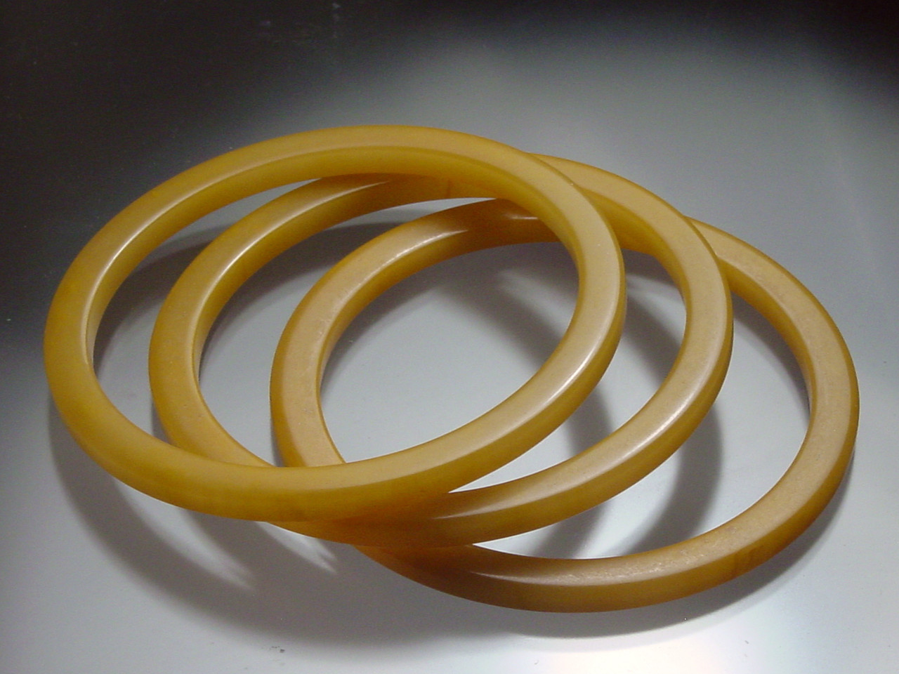 Butterscotch Bakelite Bangles Trio