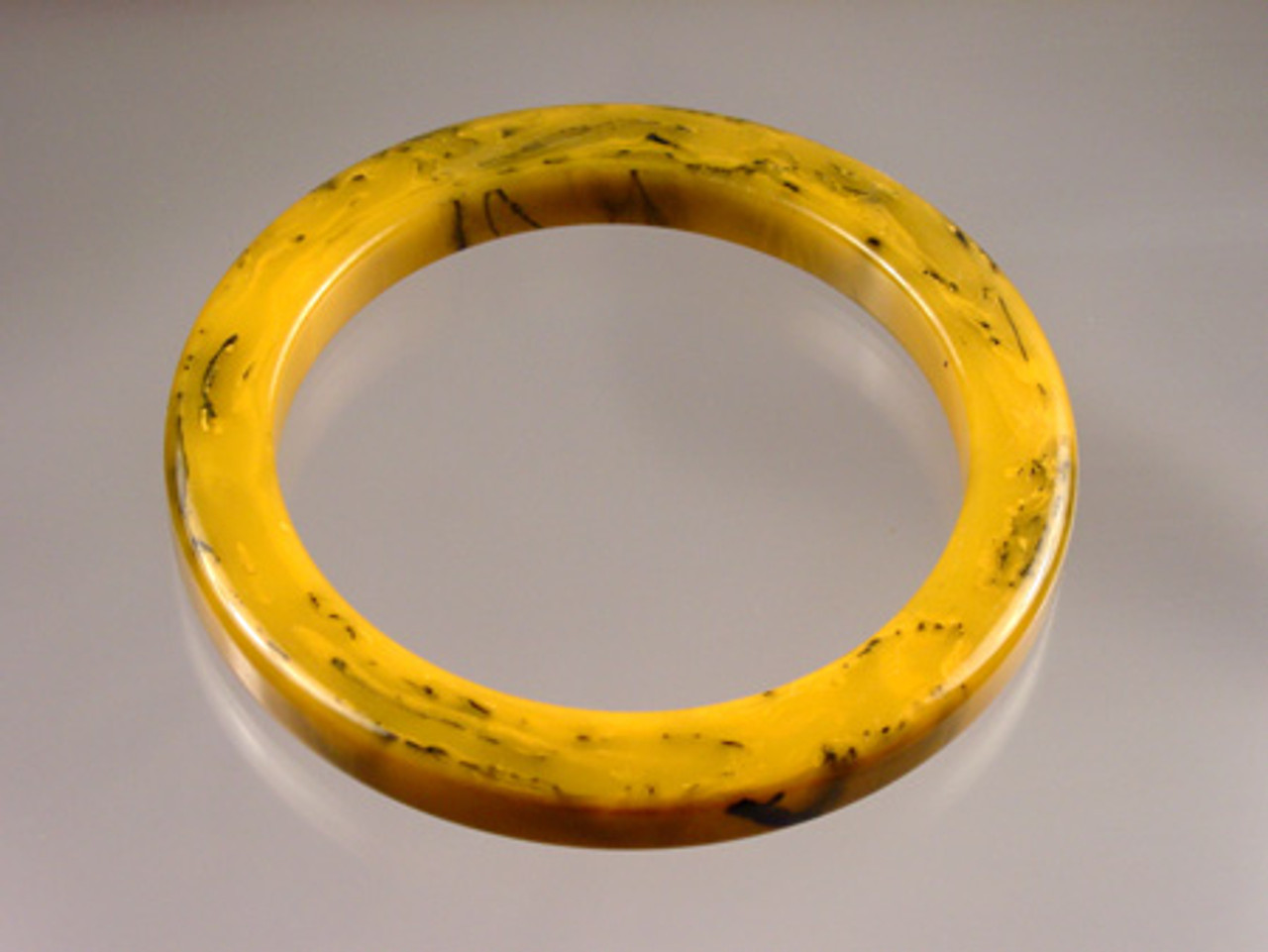 Buy the Vintage Bakelite Black & Yellow Swirled Rounded Stacking Bangle  Bracelets Set 26.8g | GoodwillFinds