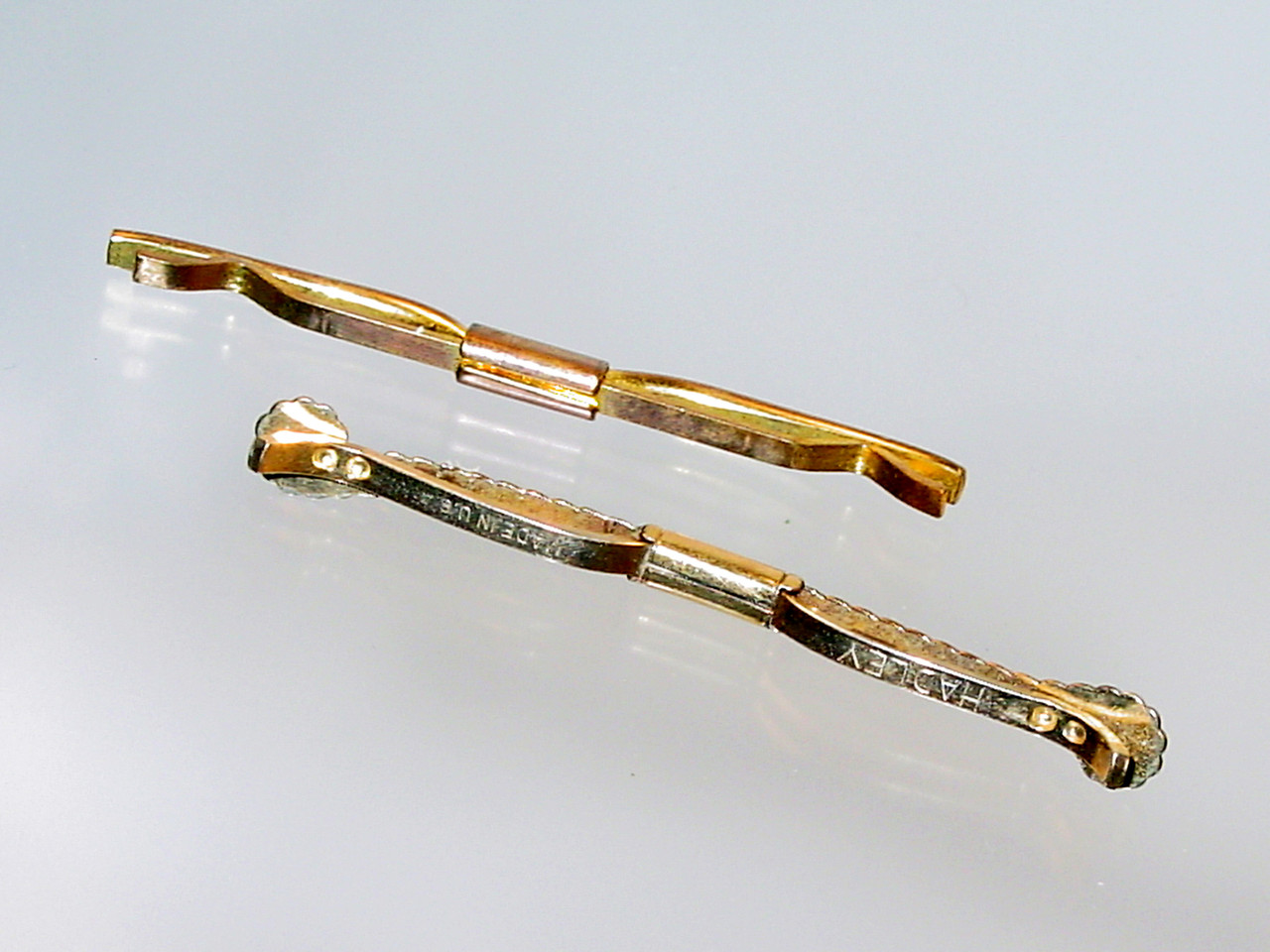 Vintage Collar Bar Clips Vintage Collar Bar Clips