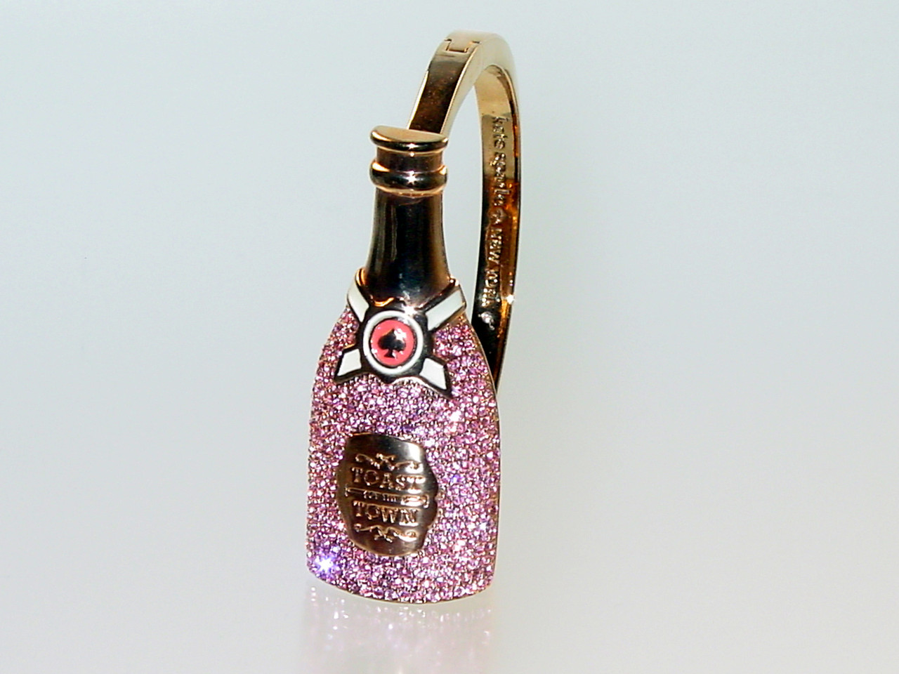 Pink Pavé Crystal Bangle Bracelet