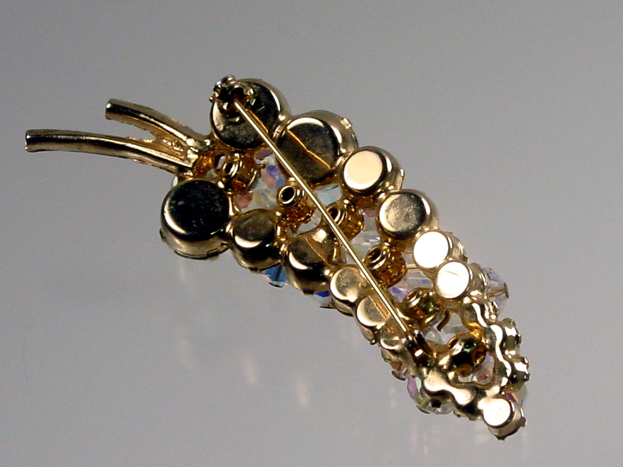 Juliana Cha Cha Brooch Clear Rhinestones Dangle Crystals