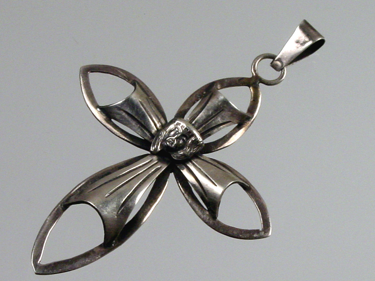 Mexico Taxco Sterling Cross Pendant
