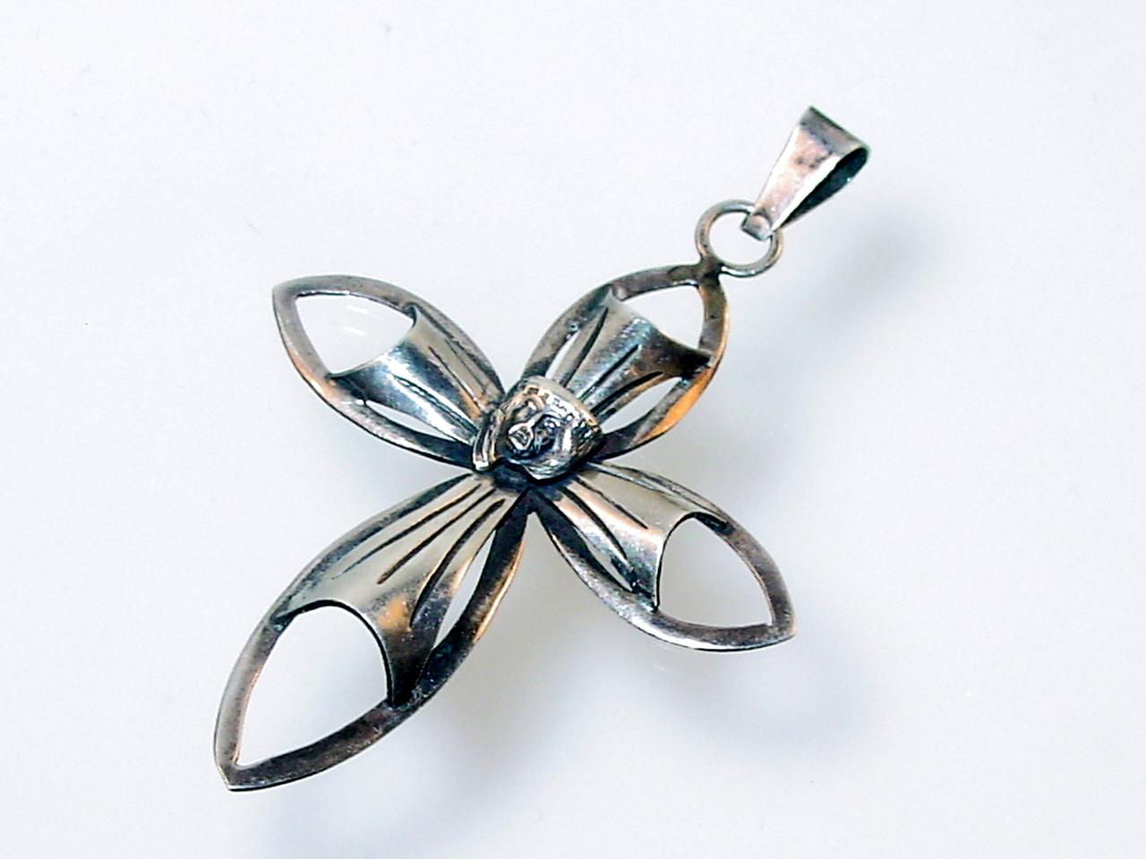Vintage Mexico Taxco Sterling Cross