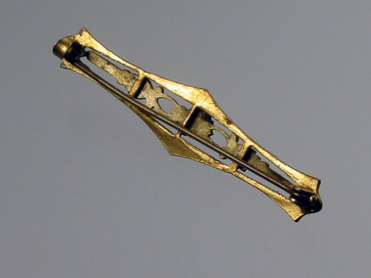 Antique C Clasp Brooch Back