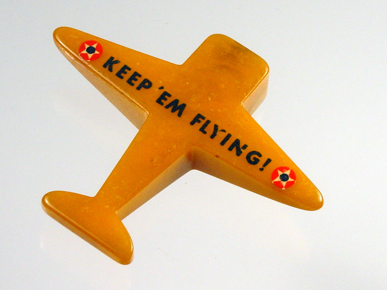 Bakelite Airplane Keep Em Flying Pencil Sharpener