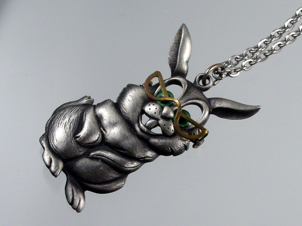 Bespectacled Bunny Long Necklace JJ