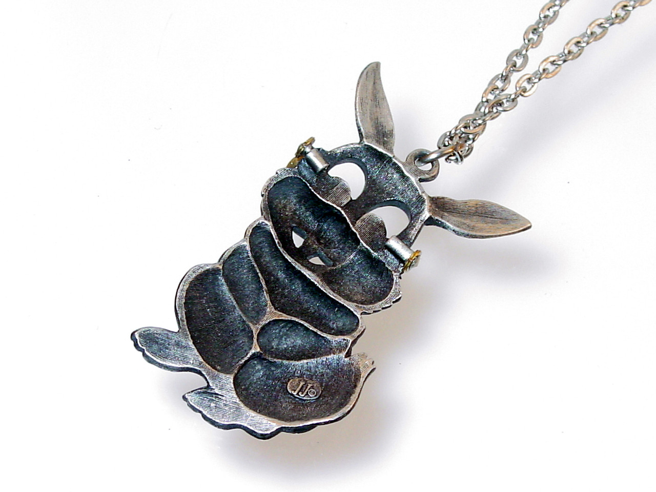 Signed JJ© on Bunny Pendant