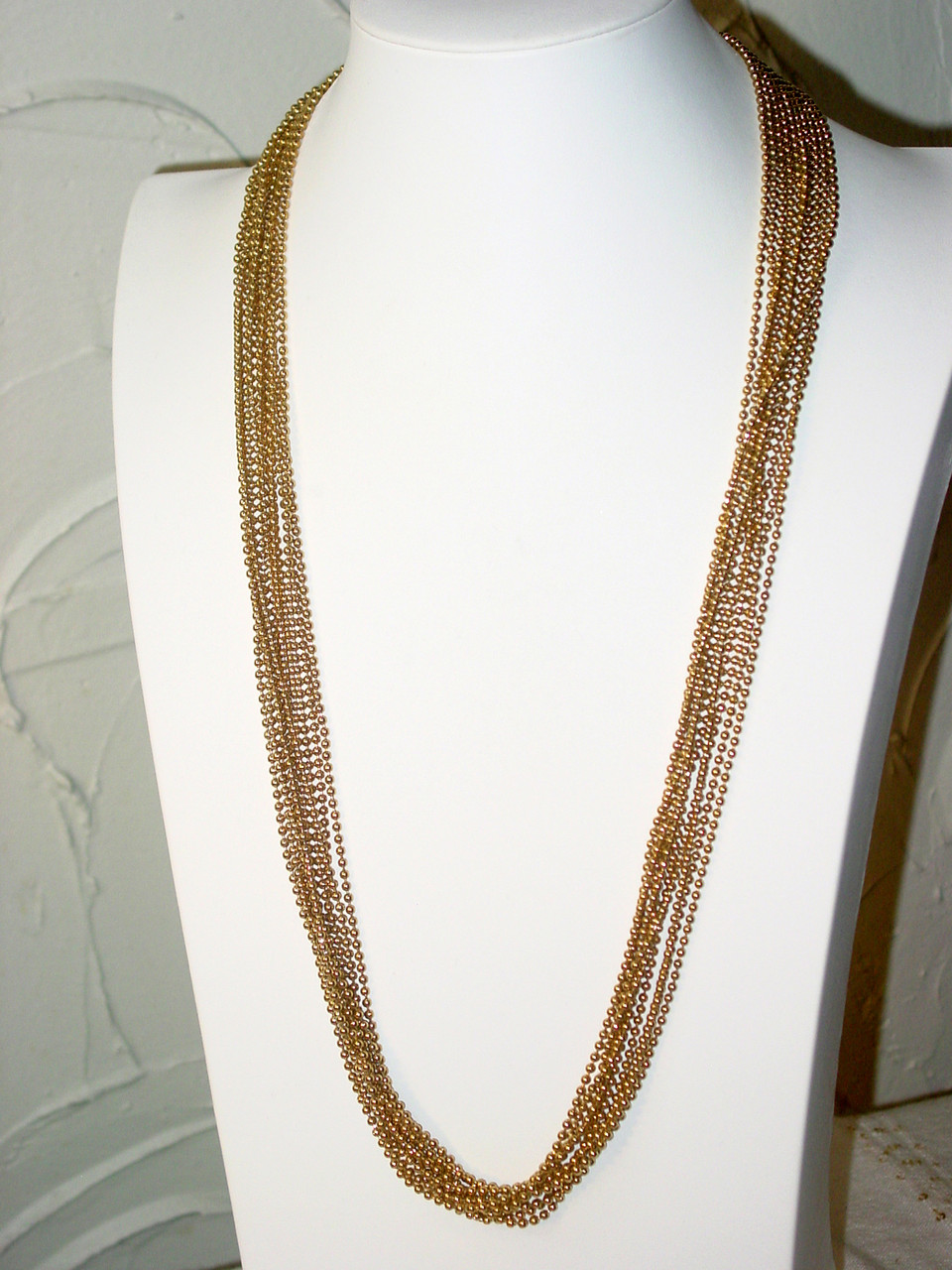 Long Napier Multi Strand Necklace