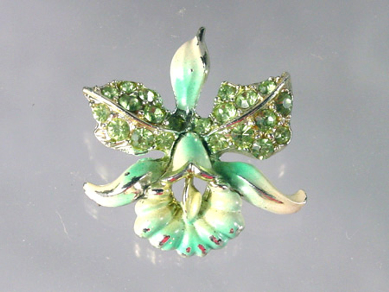 retro enamel iris pin