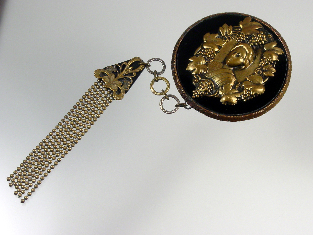 Close View Of Ornate Sash Buckle