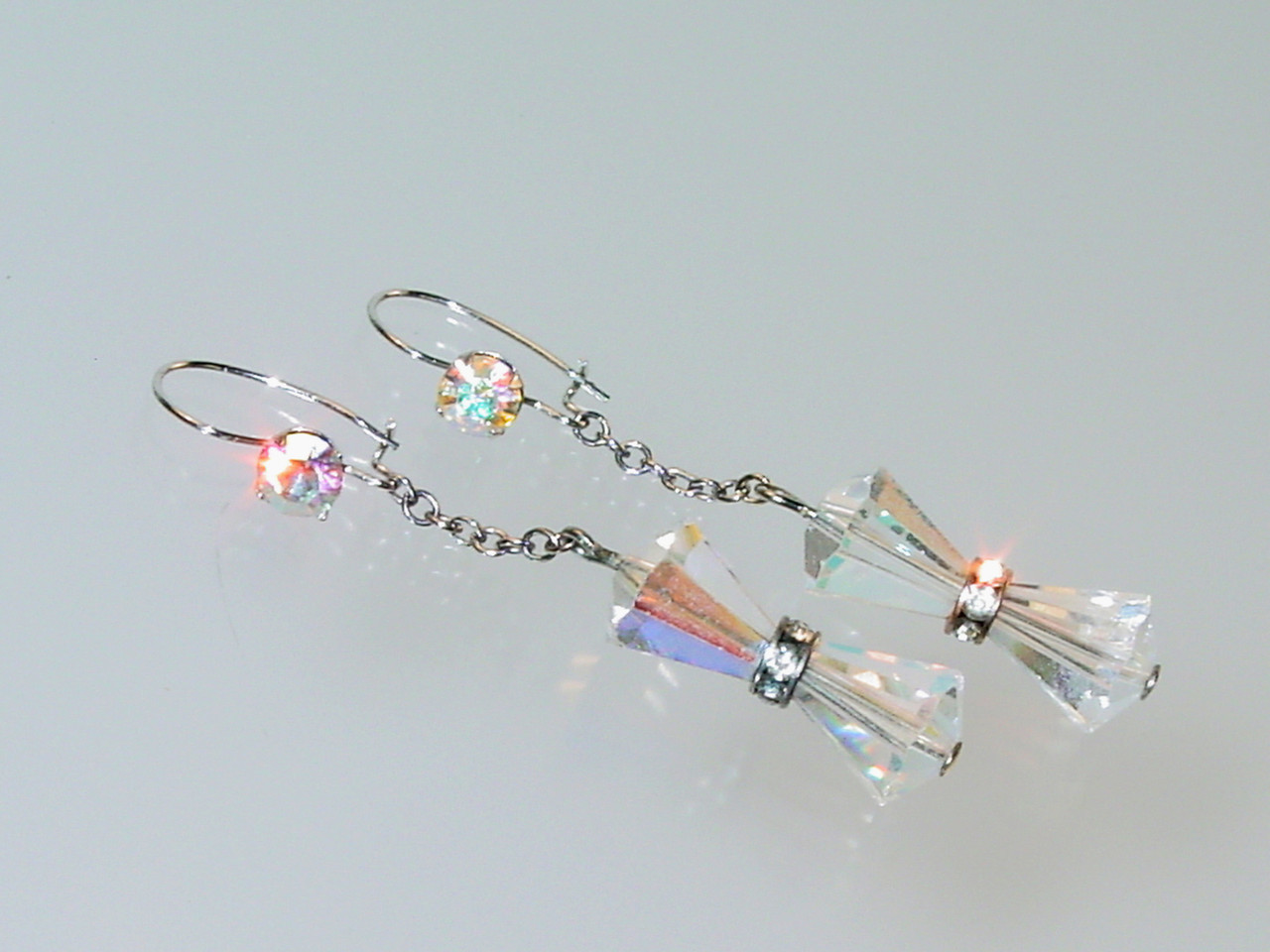 AB Crystal Dangle Earrings
