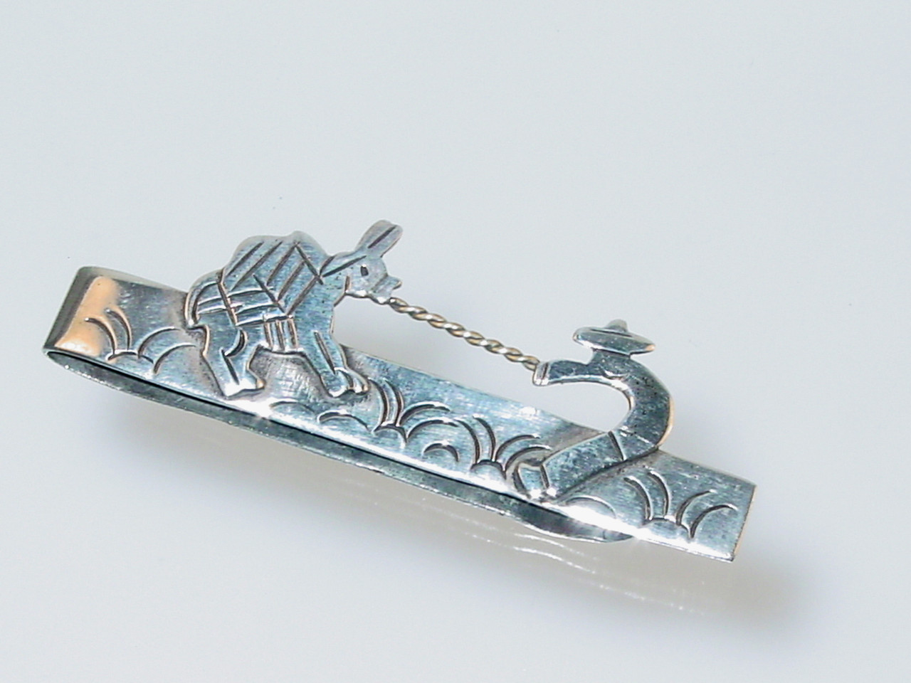 1940's Taxco Mexico Sterling Tie Bar