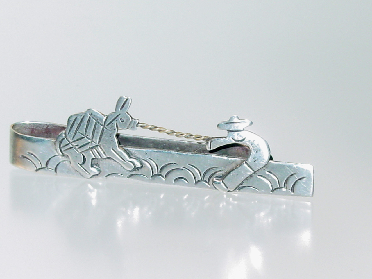 Retro 1940's Taxco Silver Tie Bar