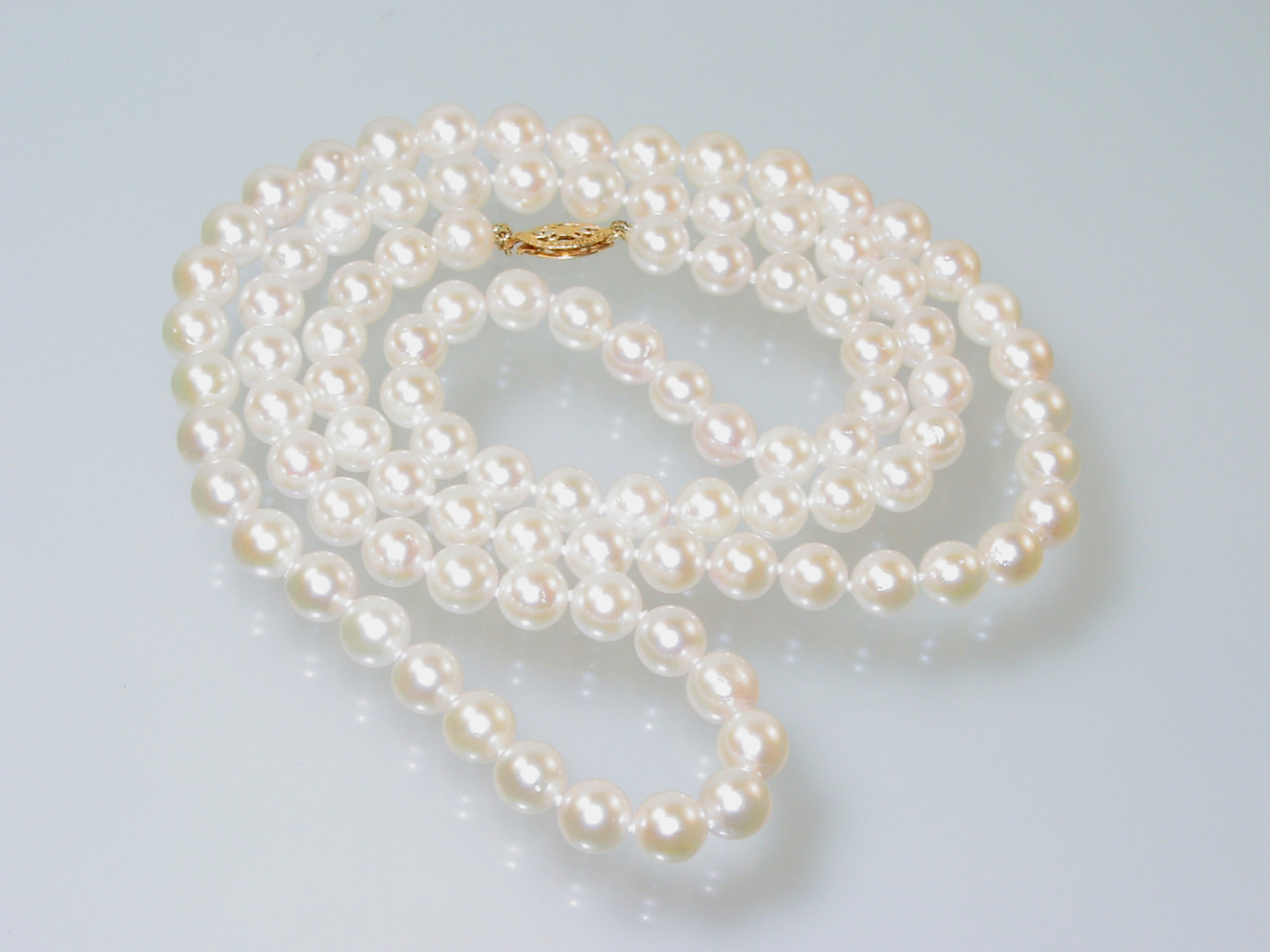 7mm Round Cultured Pearl Necklace