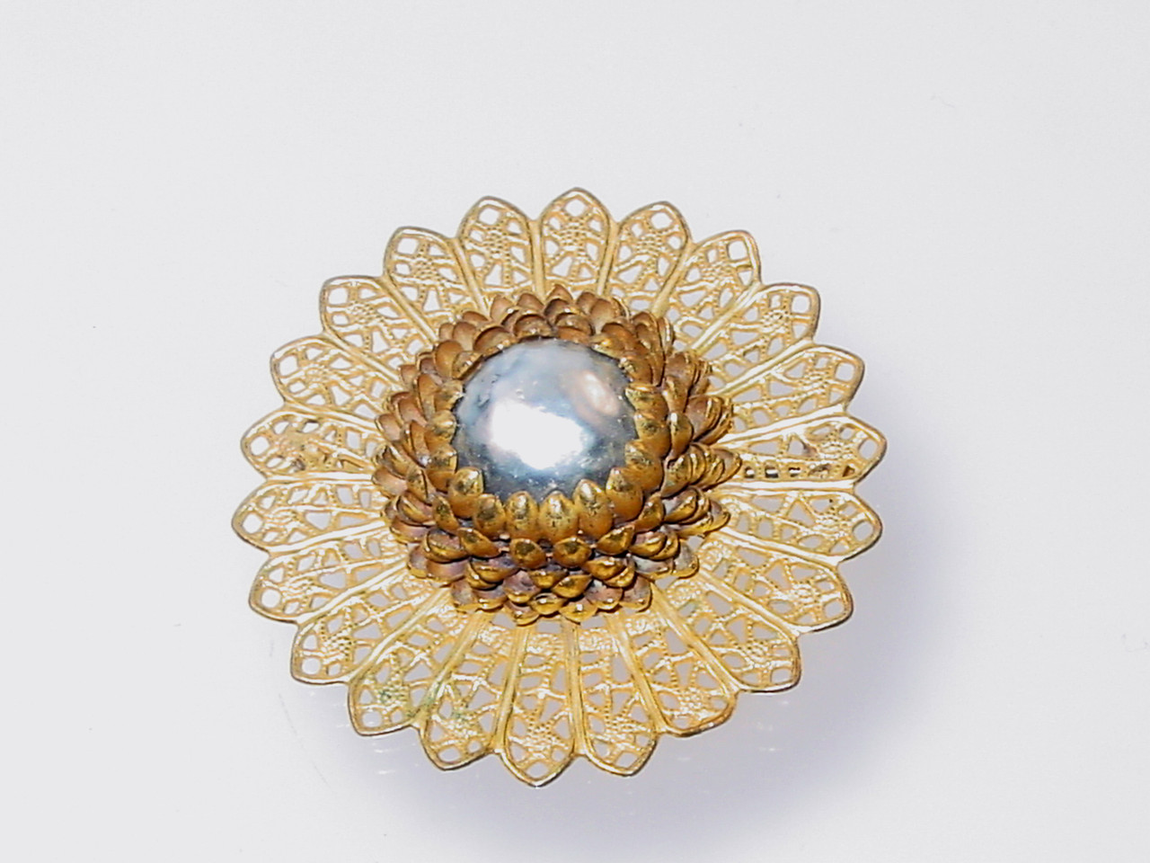 Ru.アクセサリーmariさま Miriam Haskell Faux Mabe Pearl Brooch