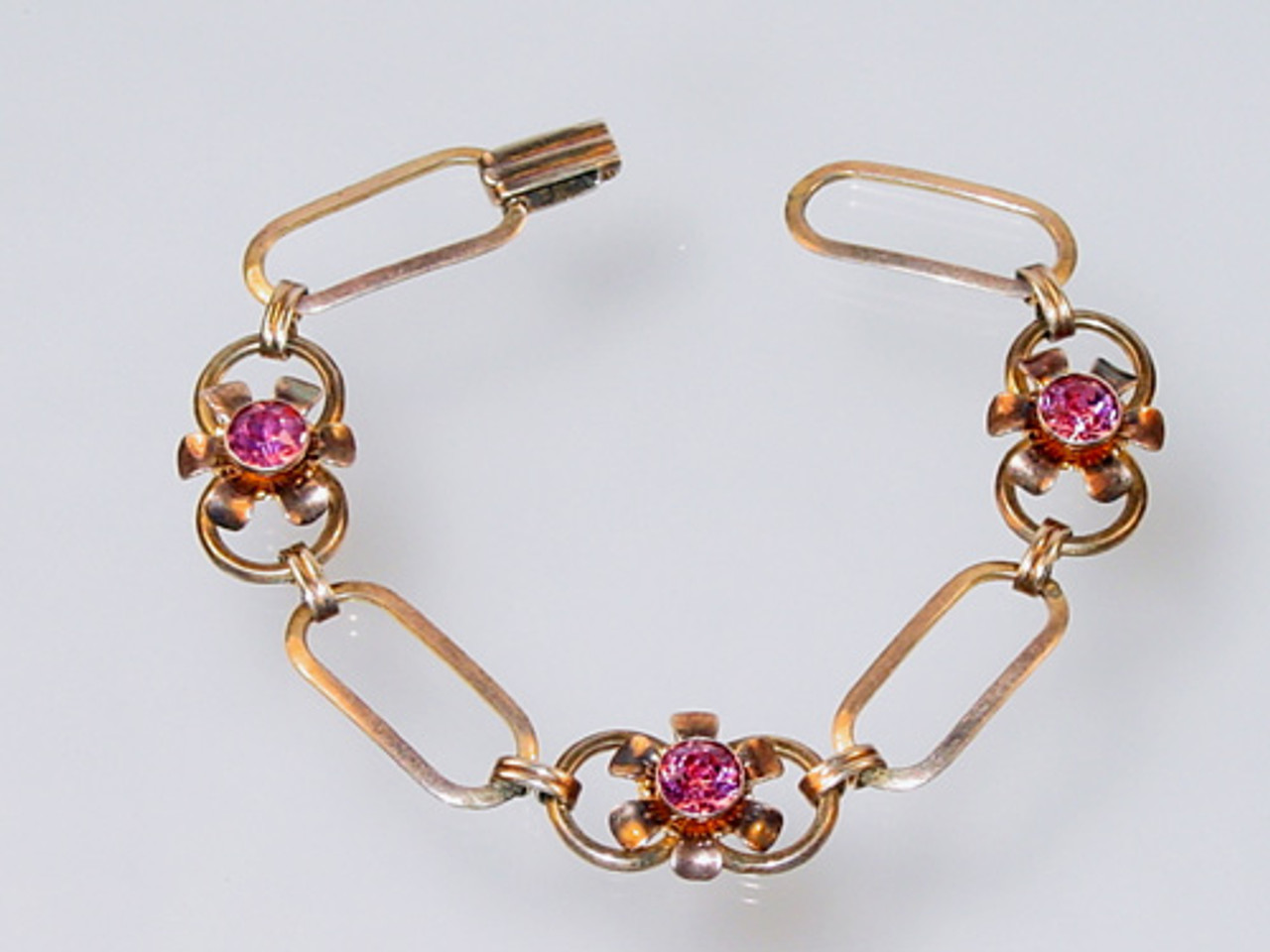 Van Dell rose gold over sterling bracelet