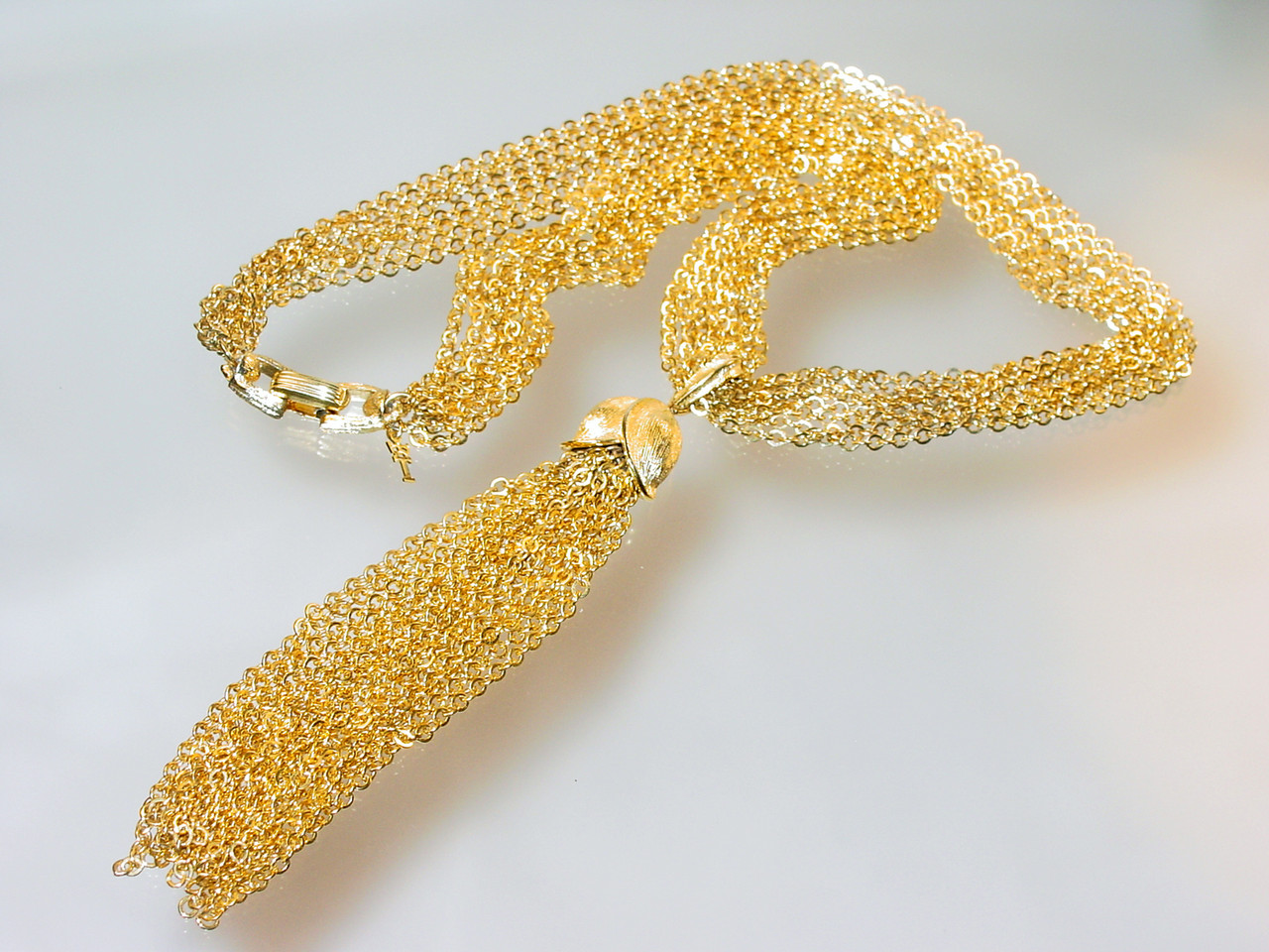 1960's Crown Trifari Tassel Necklace
