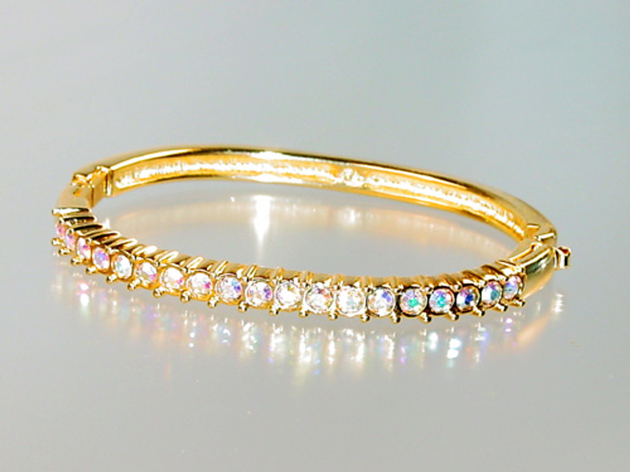 crystal Swarovski hinged bracelet