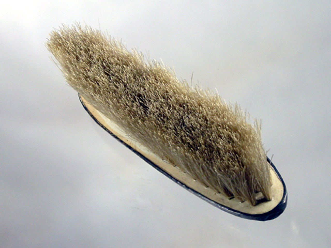 Sterling silver boar bristle brush