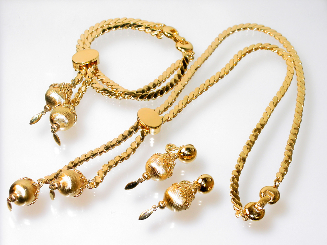Vintage Monet Bolo Slide Set