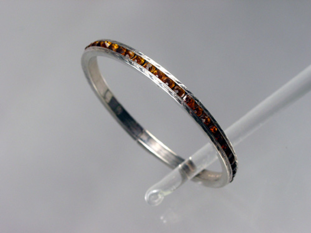 Antique Sterling Silver Bangle Channel Set