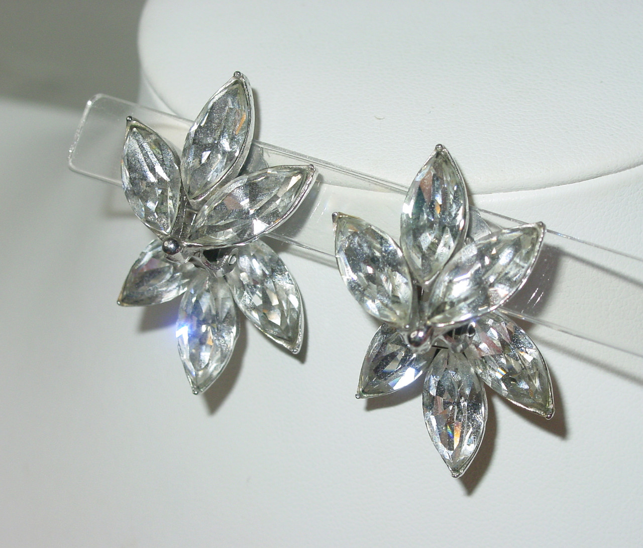 Pell Marquise Clip Earrings