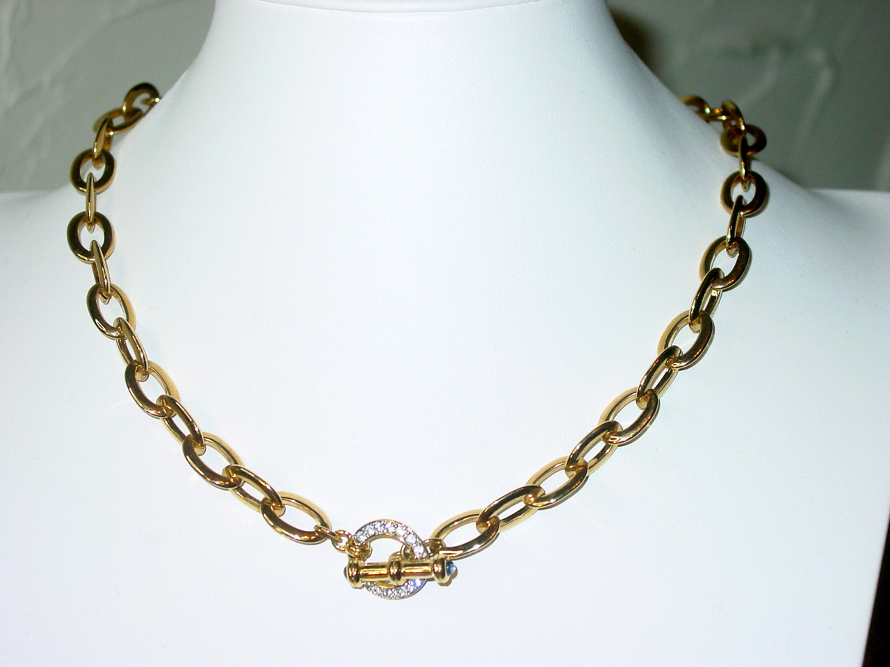 1990's Nolan Miller Curb Chain Necklace