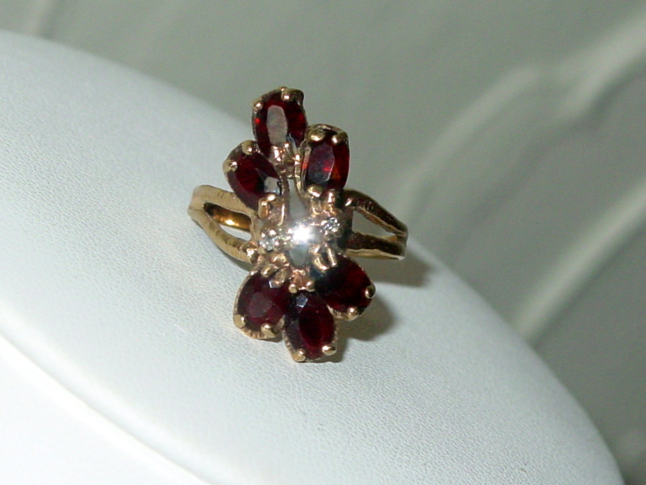 Garnet Ring 10K Gold