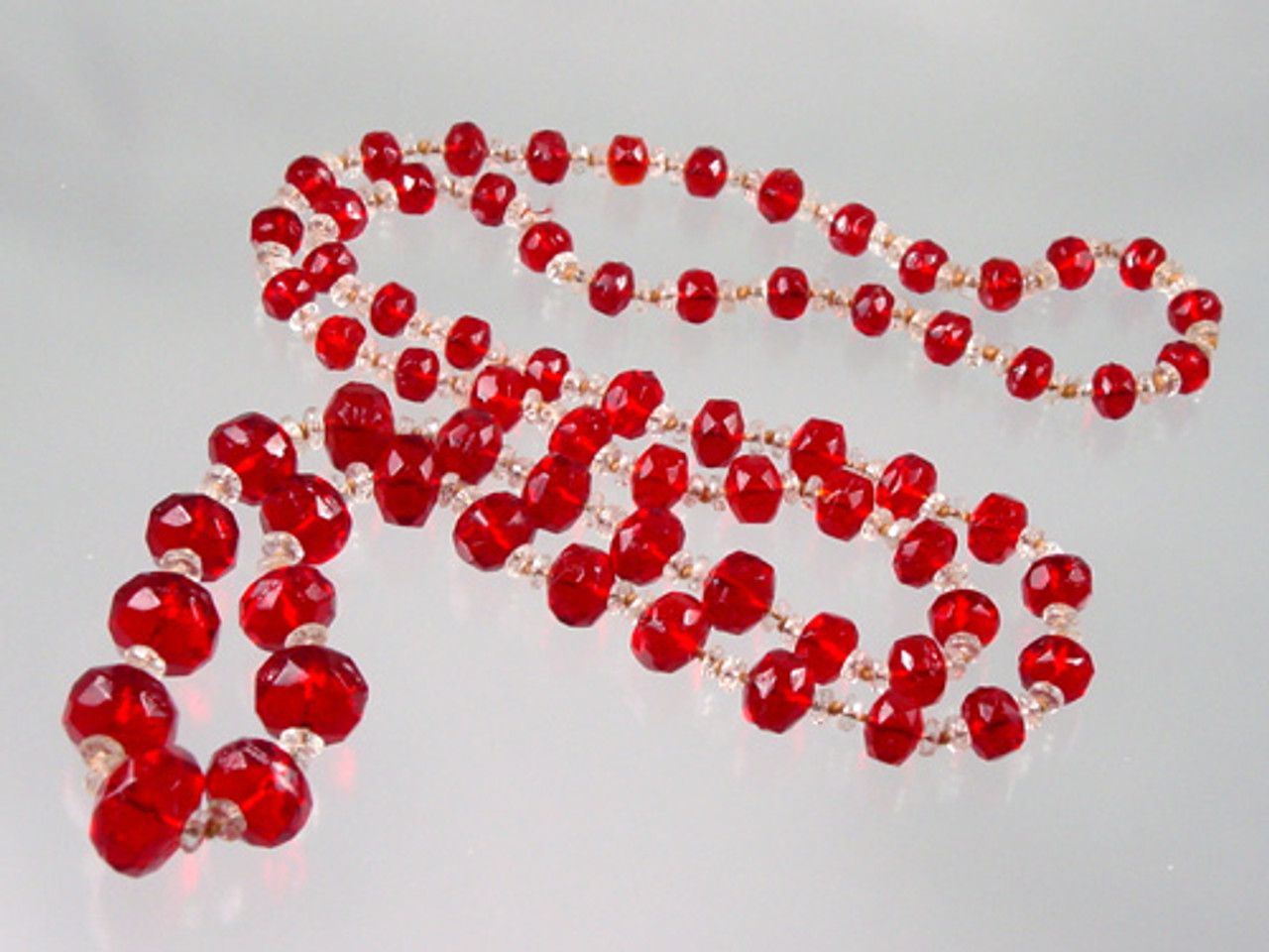 Art Deco glass necklace