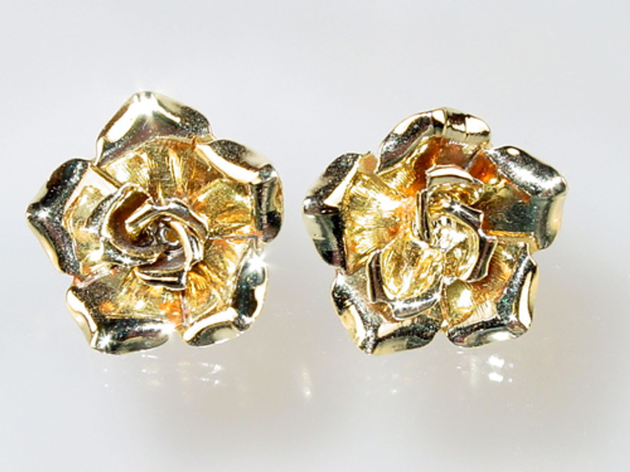 Large Rose Earrings