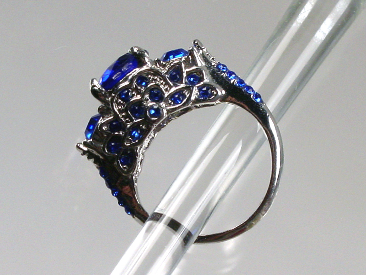 Tall rhinestone ring