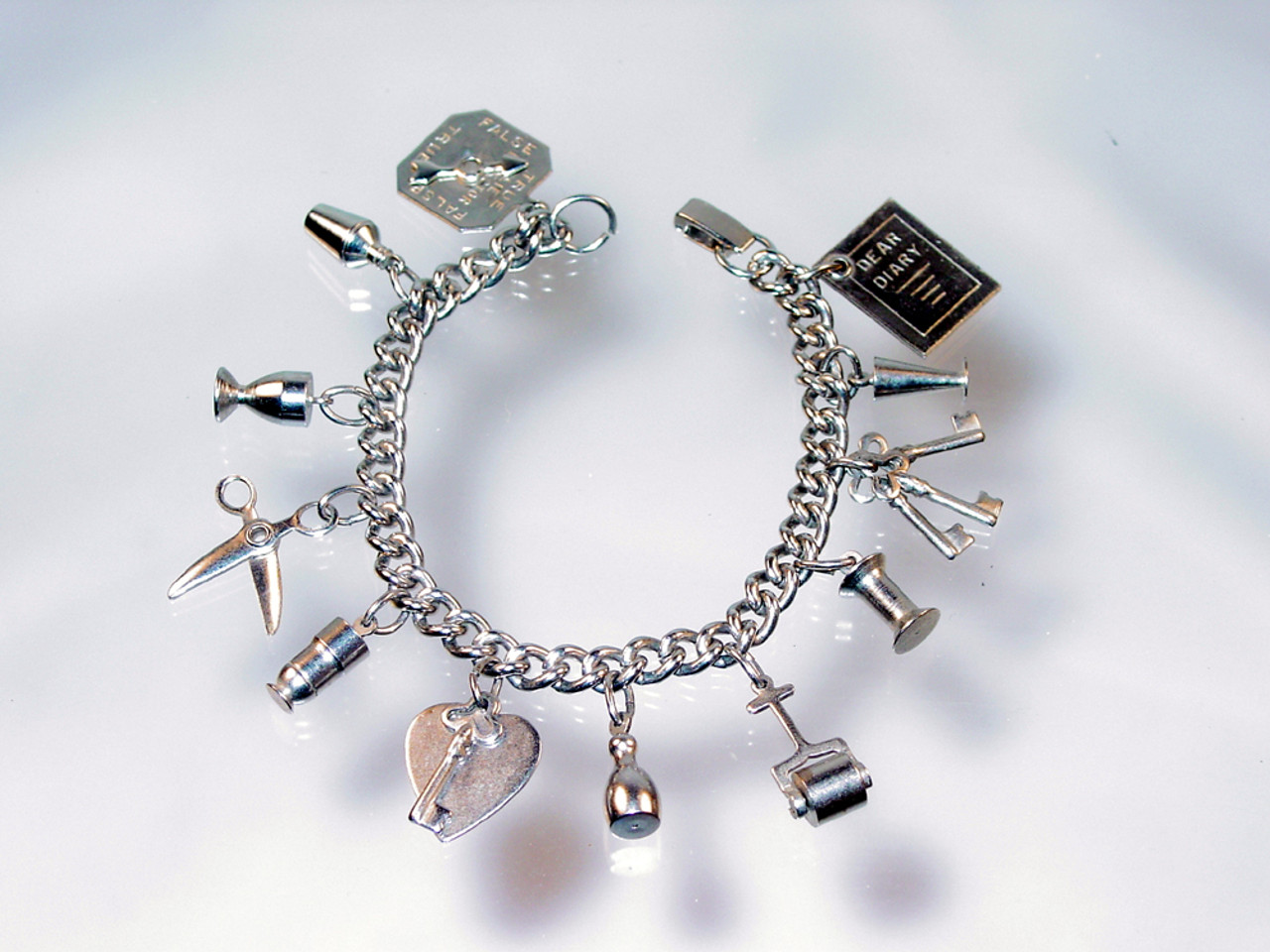 1950 Charm Bracelet Lie Detector Charm