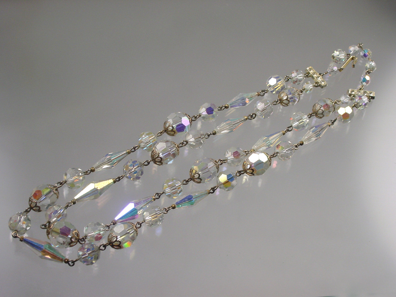 Linked AB Crystal Necklace