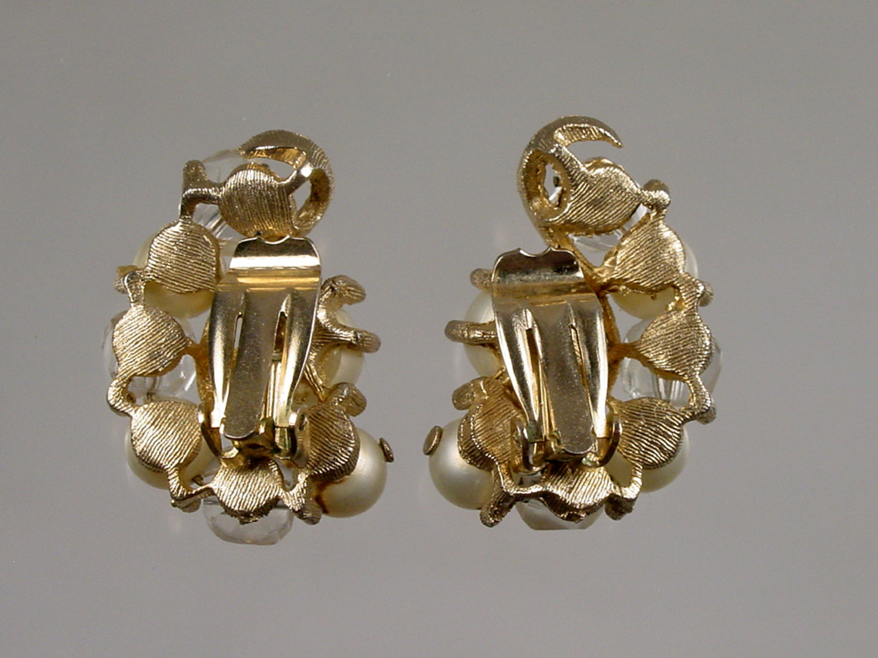 Back showing clip of earrings