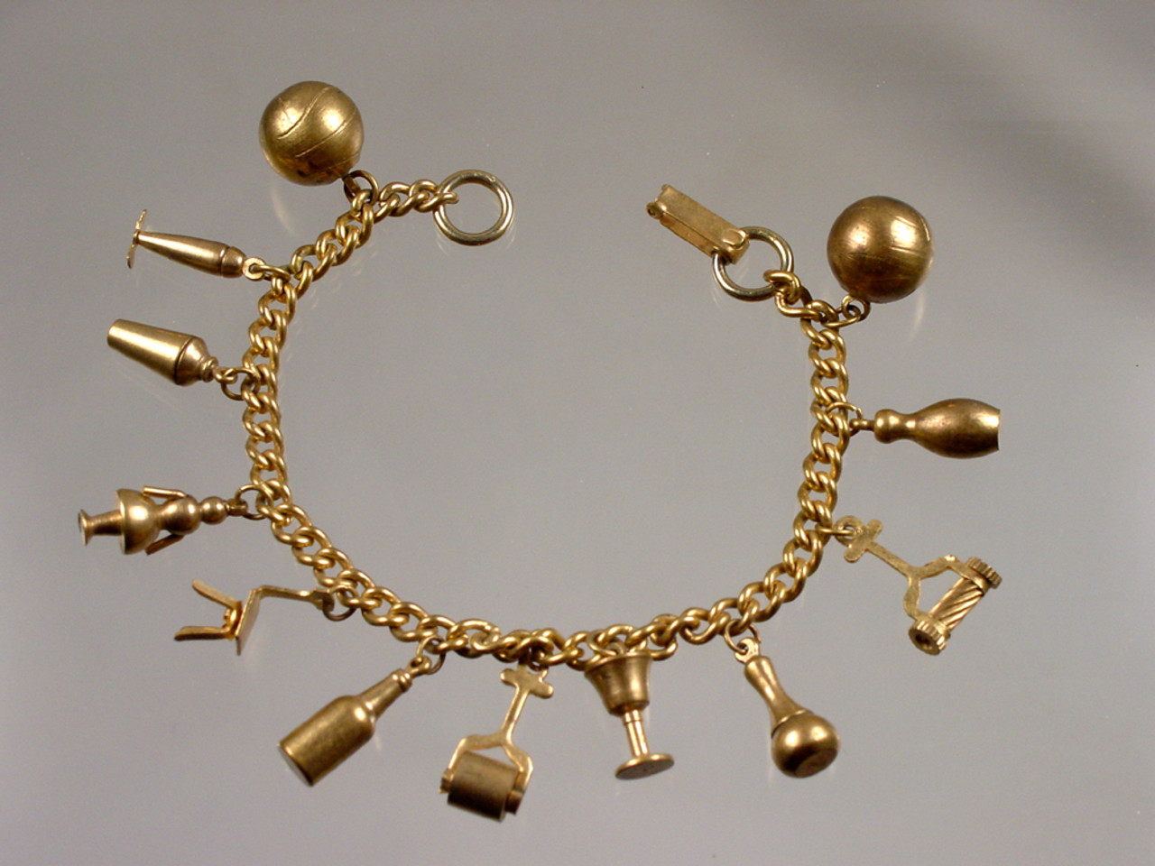 Antique Rings Charm Bracelet BR122 – Sweet Romance Jewelry