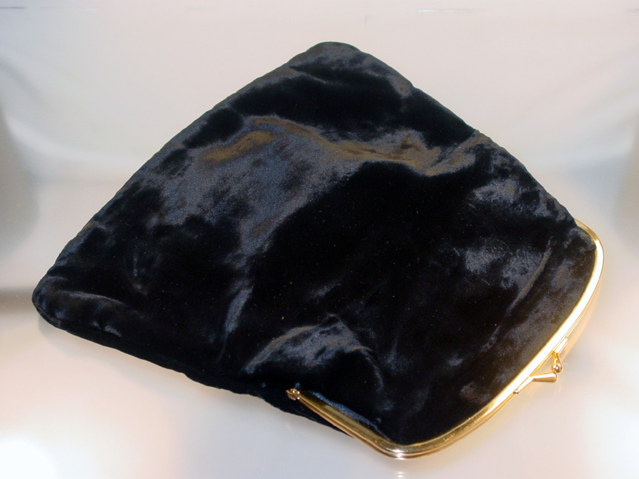 Clutch:Black Velvet & Silver Thread Design Clutch Purse Made in India  Vintage - D & J's Antiques and Things