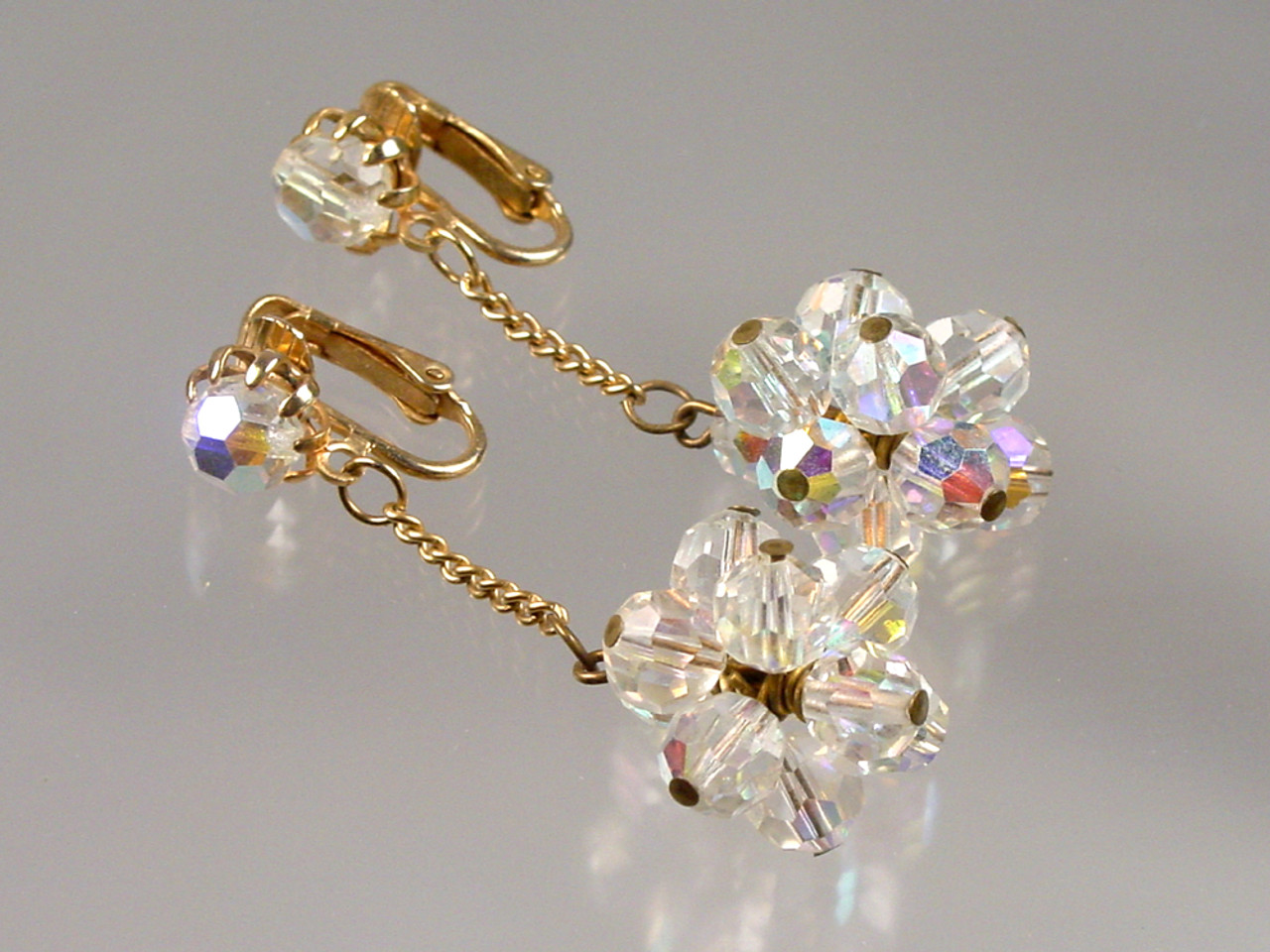 1960's Chandelier Cluster Earrings