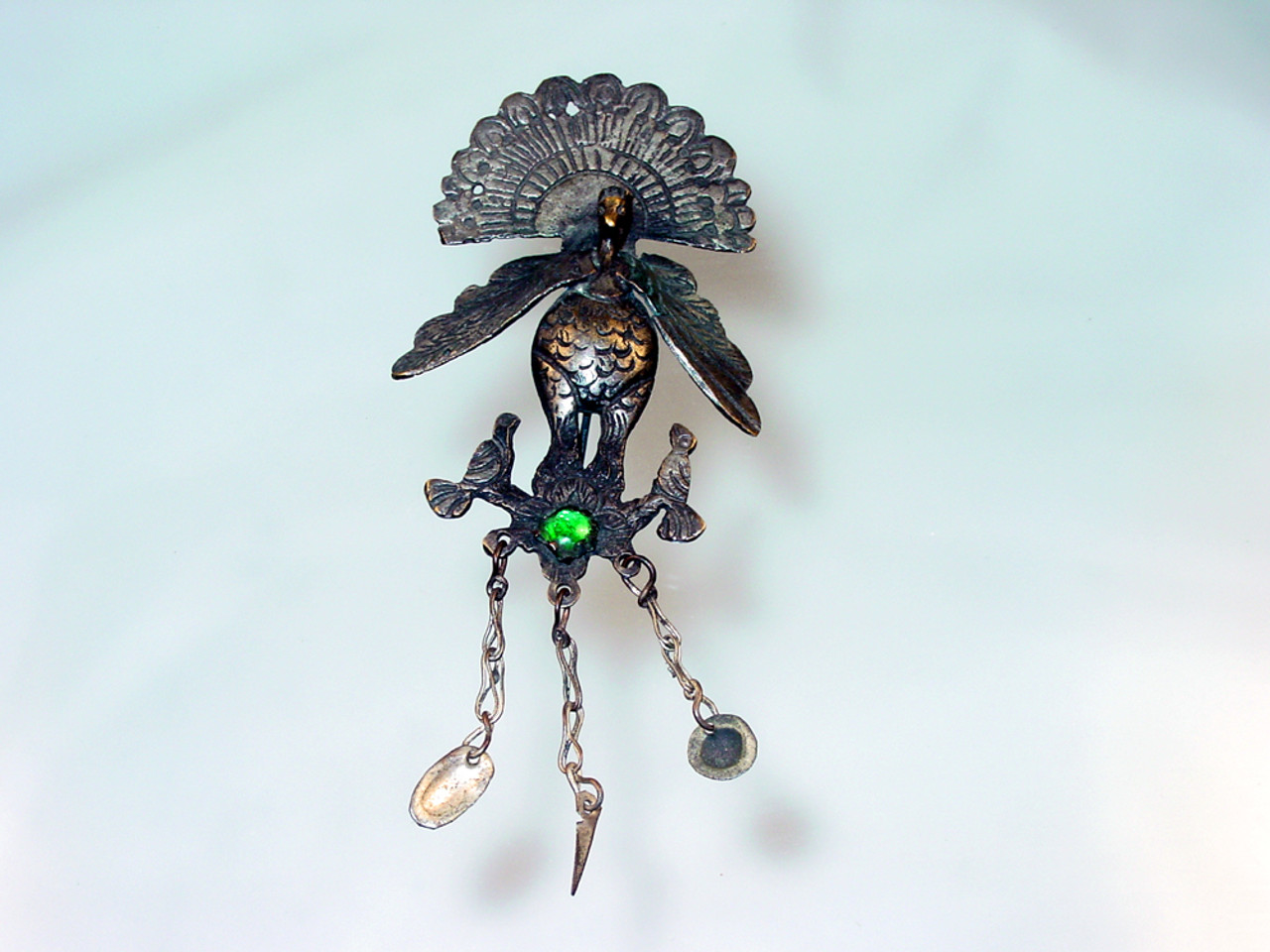 Early 1900's Peacock Brooch