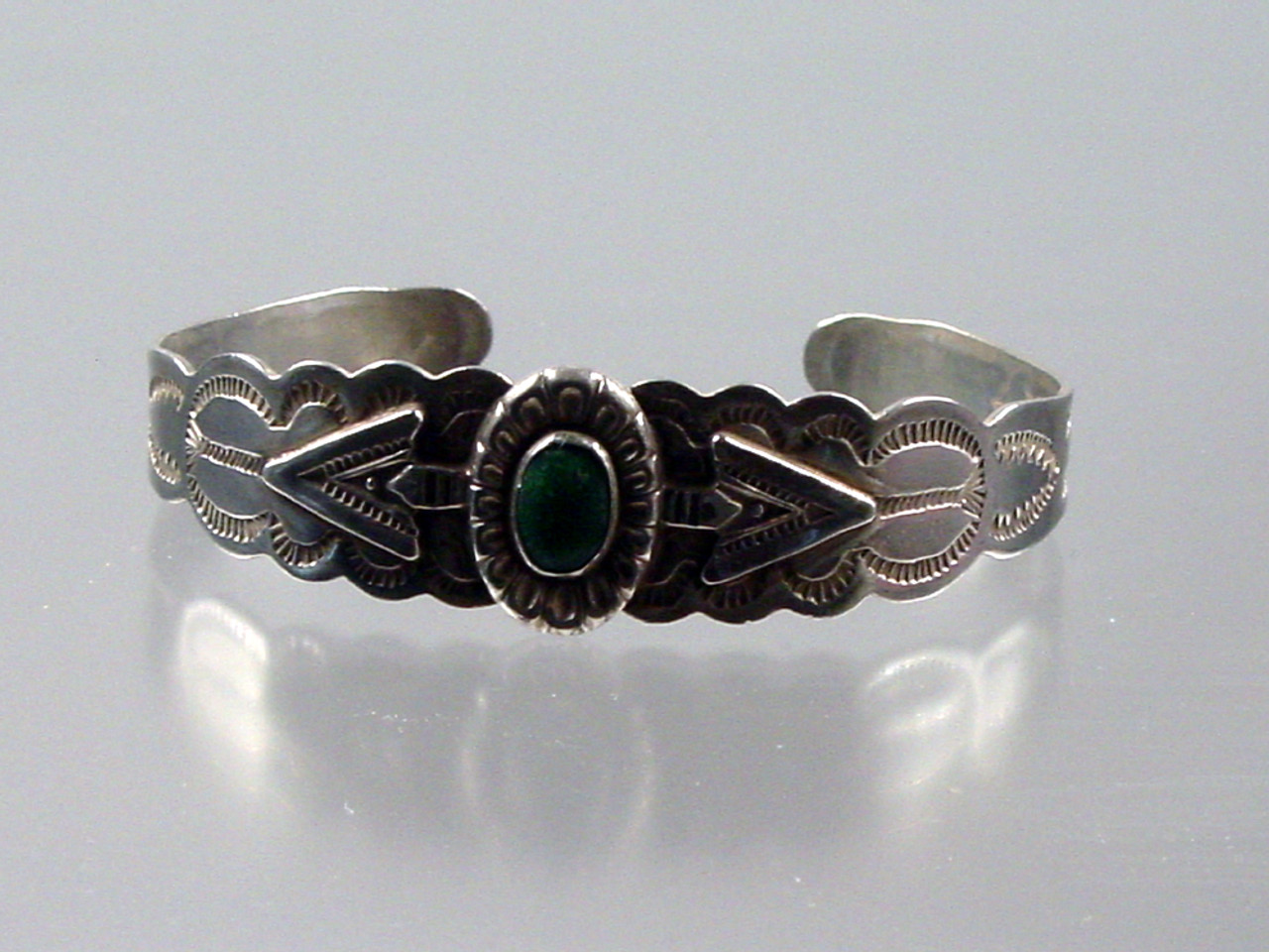 Coin Silver Fred Harvey Era Navajo Bracelet